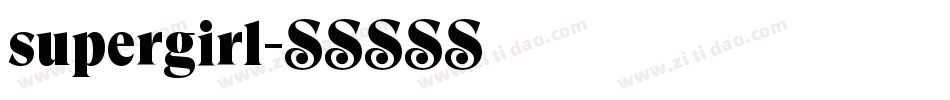 supergirl字体转换