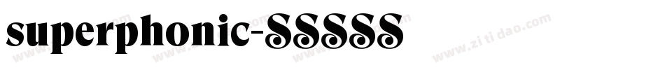 superphonic字体转换