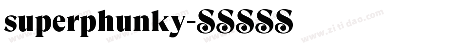 superphunky字体转换