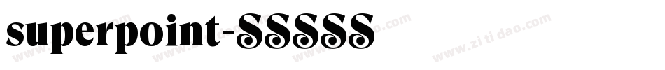 superpoint字体转换