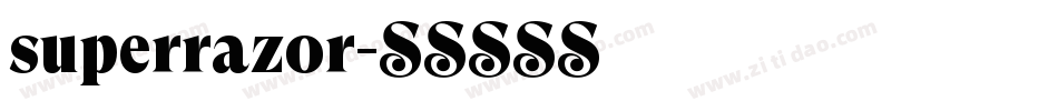 superrazor字体转换