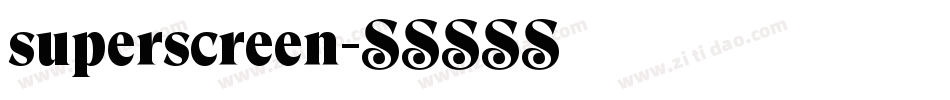 superscreen字体转换