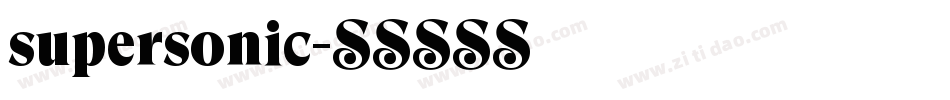 supersonic字体转换