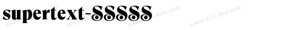 supertext字体转换