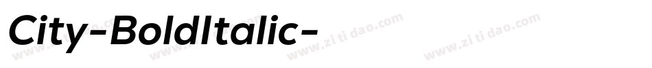 City-BoldItalic字体转换 City-BoldItalic字体转换