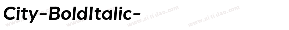 City-BoldItalic字体转换 City-BoldItalic字体转换