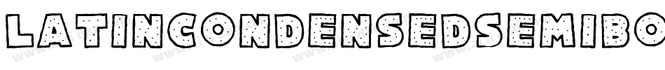 LatincondensedSemibold-96AK字体转换