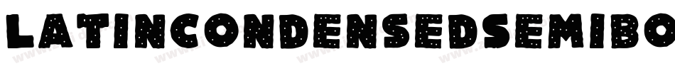 LatincondensedSemibold-96AK字体转换