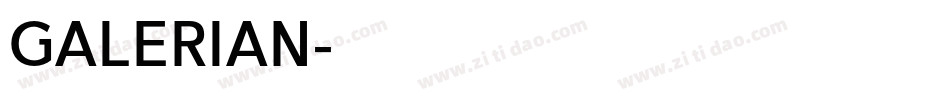 GALERIAN字体转换