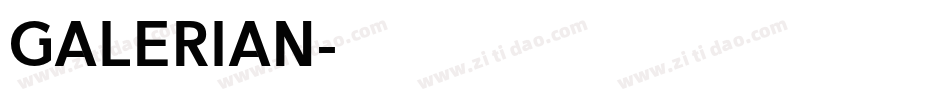 GALERIAN字体转换