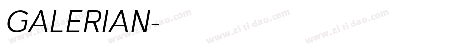 GALERIAN字体转换
