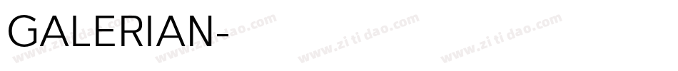 GALERIAN字体转换