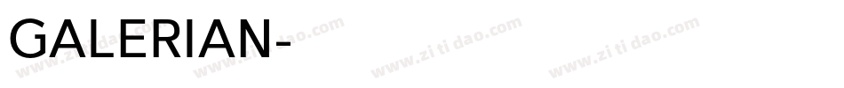 GALERIAN字体转换
