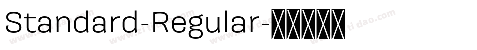 Standard-Regular字体转换