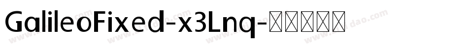 GalileoFixed-x3Lnq字体转换