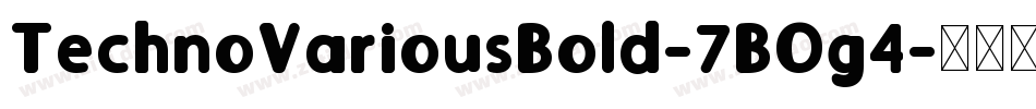 TechnoVariousBold-7BOg4字体转换