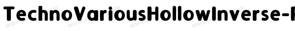 TechnoVariousHollowInverse-PKV87字体转换