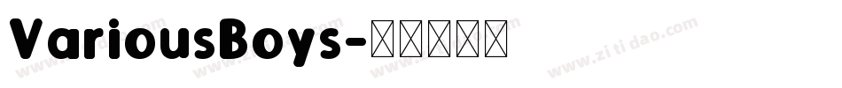 VariousBoys字体转换