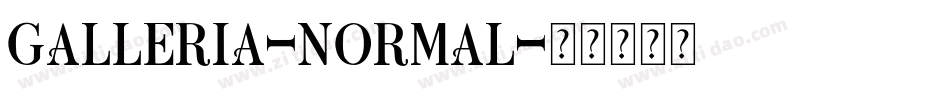 Galleria-Normal字体转换