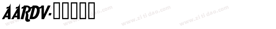 AARDV字体转换