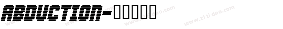 Abduction字体转换