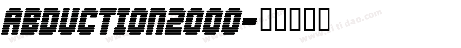 Abduction2000字体转换