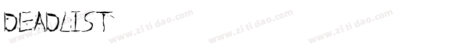 Deadlist字体转换
