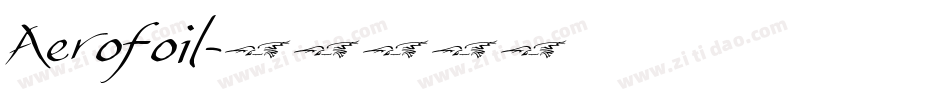 Aerofoil字体转换