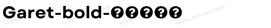 Garet-bold字体转换