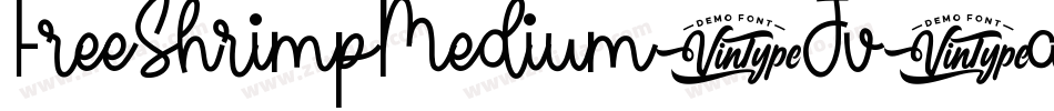 FreeShrimpMedium-Jv4a字体转换