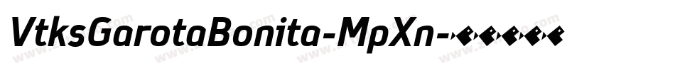 VtksGarotaBonita-MpXn字体转换