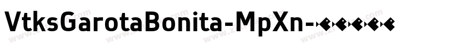 VtksGarotaBonita-MpXn字体转换