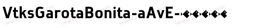 VtksGarotaBonita-aAvE字体转换