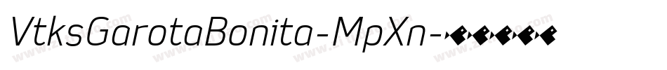 VtksGarotaBonita-MpXn字体转换
