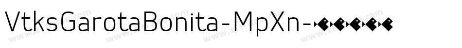 VtksGarotaBonita-MpXn字体转换