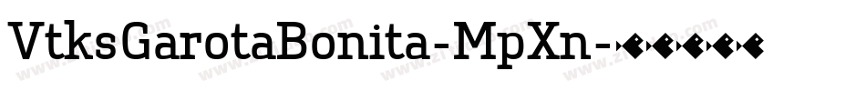 VtksGarotaBonita-MpXn字体转换