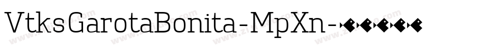 VtksGarotaBonita-MpXn字体转换