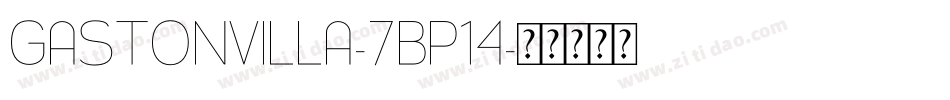GastonVilla-7BP14字体转换