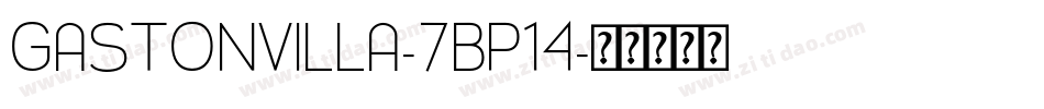 GastonVilla-7BP14字体转换