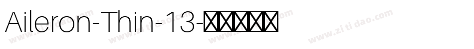 Aileron-Thin-13字体转换