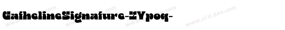 GathelineSignature-ZVpoq字体转换