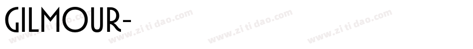 Gilmour字体转换