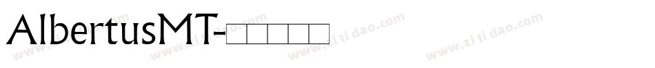 AlbertusMT字体转换