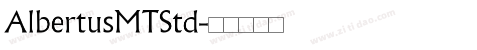 AlbertusMTStd字体转换