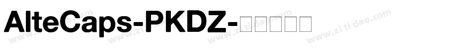 AlteCaps-PKDZ字体转换