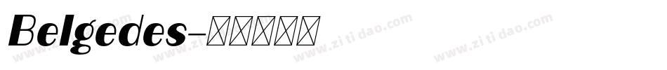 Belgedes字体转换