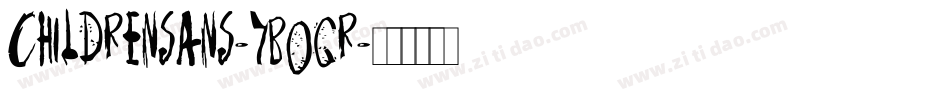 Childrensans-7BOGR字体转换
