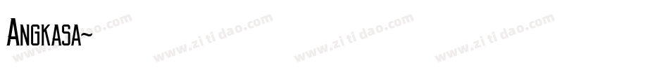 Angkasa字体转换