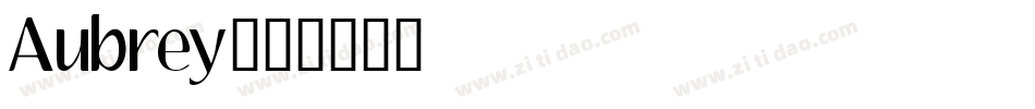 Aubrey字体转换