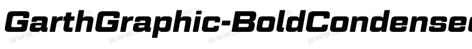 GarthGraphic-BoldCondensed字体转换